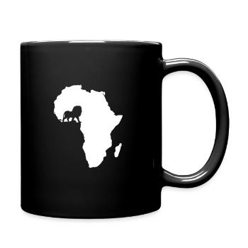 Africa lion safari - Full Colour Mug - black - Right