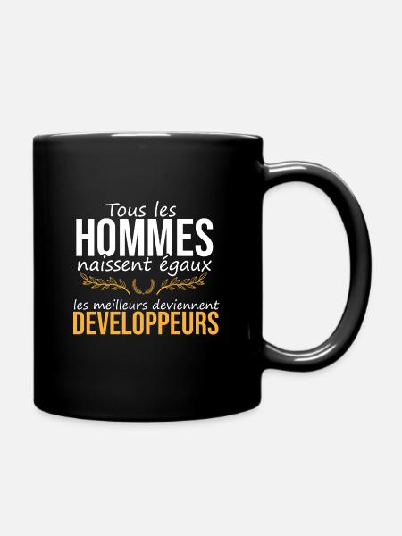 Les meilleurs deviennent développeurs - Mug uni - noir