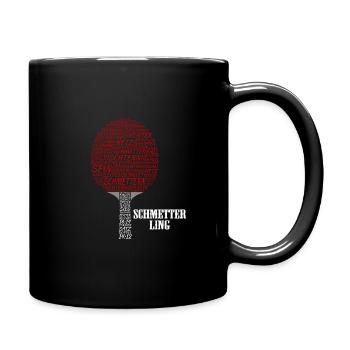 Tischtennis - Tasse einfarbig - Schwarz - Rechts