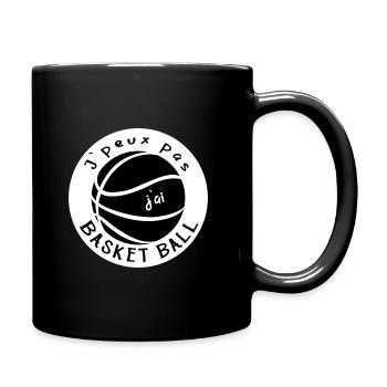 J peux pas j ai basket ball - Humour - Mug uni - noir - Droite
