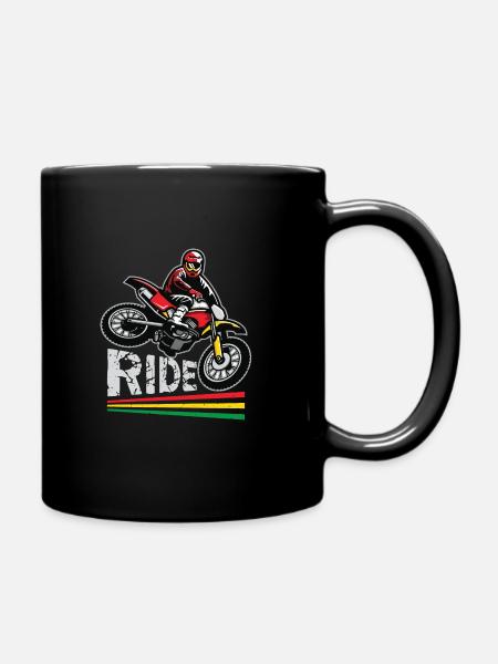 Ride Motorcross - Tasse einfarbig - Schwarz