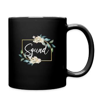 Bride Squad Enterrement de vie de jeune fille Femmes Floral - Mug uni - noir - Droite