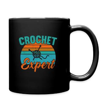 Crochet Expert / Häkeln - Tasse einfarbig - Schwarz - Rechts