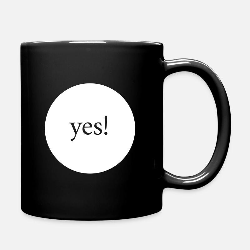oui! - Mug uni - noir