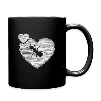 Fourmi ma colonie de fourmis « J’aime les fourmis » - Mug uni - noir - Droite
