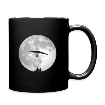 Retro Graphic Paragliding Paraglider Parachute Sky - Tasse einfarbig - Schwarz - Rechts