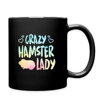 Crazy Hamster Lady Hamster Pet Animal Lover Hamste - Tasse einfarbig - Schwarz - Rechts