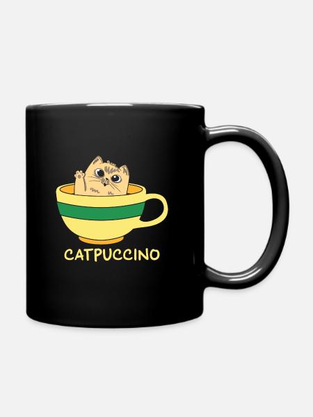 Chat Drôle d’animal Jeux de mots - Mug uni - noir
