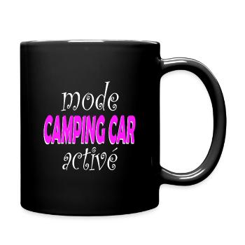 MODE CAMPING CAR ACTIVE CADEAU HUMORISTIQUE HUMOUR - Mug uni - noir - Droite