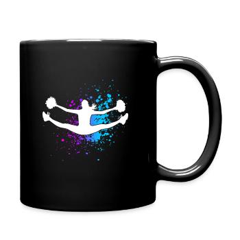 Cheerleader Cheerleading Design Sport Pompons Chee - Tasse einfarbig - Schwarz - Rechts