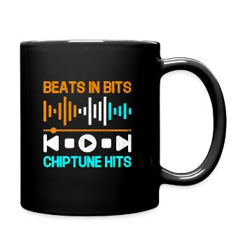 Chiptune Music Lover Groove to the Bleeps and Bloo - Full Colour Mug - black - Right
