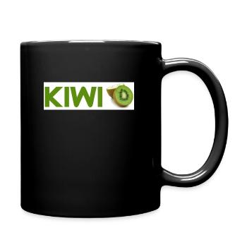 Kiwi - Tasse einfarbig - Schwarz - Rechts