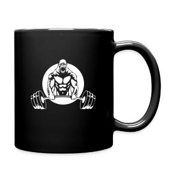 Gorilla Lifting Weights - Gym Bodybuilding Workout - Mug uni - noir - Droite