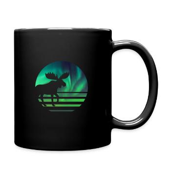 Moose - Full Colour Mug - black - Right
