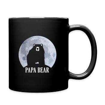 Papa Bear fier fête des pères - Mug uni - noir - Droite