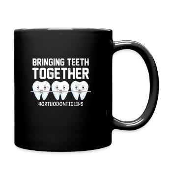 orthodontist - Full Colour Mug - black - Right