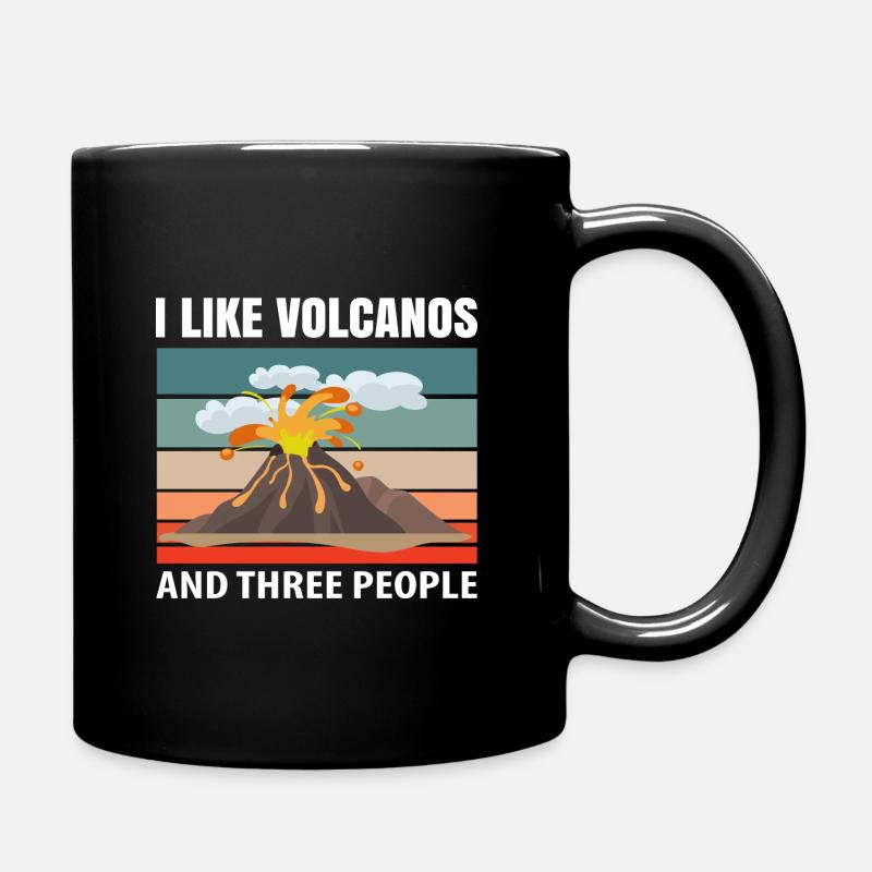 Volcans volcans Amoureux des volcans drôles de volcan - Mug uni - noir