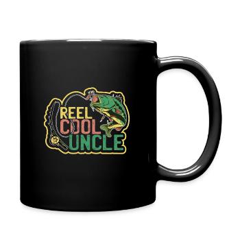 Reel cool Uncle - Full Colour Mug - black - Right