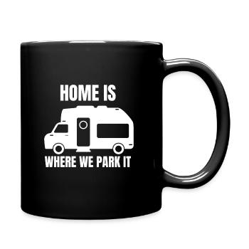 Caravan Saying Gift Camping Motorhome Funny - Full Colour Mug - black - Right