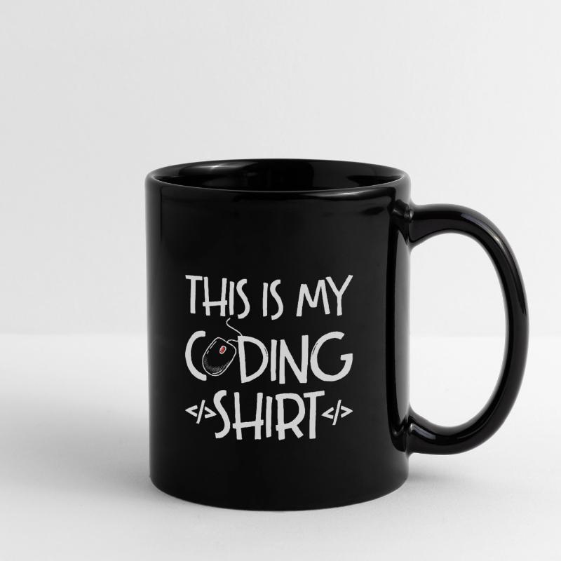 This Is My Coding Shirt Coder Programmer Computer Tasse einfarbig