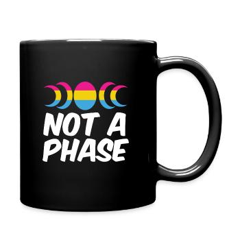 Not A Phase Gay Bisexual Pride Rainbow Lgbtq Diver - Tasse einfarbig - Schwarz - Rechts