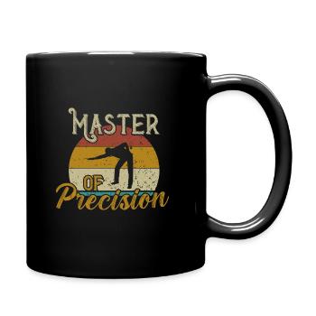 Master of Precision / Billiard Snooker - Tasse einfarbig - Schwarz - Rechts