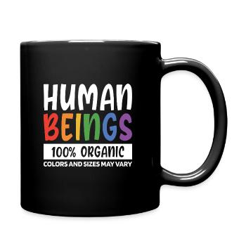 Human Beings 100% Organic Colors And Sizes May Var - Tasse einfarbig - Schwarz - Rechts