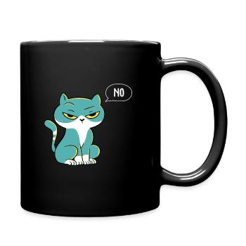 Cat Graphic Cat Owner Cat Trainer Cat Lover Animal - Tasse einfarbig - Schwarz - Rechts