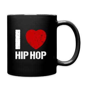 I love Hip Hop Music - Full Colour Mug - black - Right