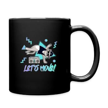 Lass uns tanzen! - Tasse einfarbig - Schwarz - Rechts