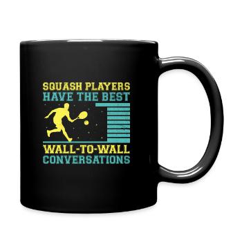 Squash Player Squash Tennis Player Raquetball Spor - Full Colour Mug - black - Right