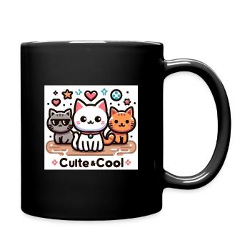 culte et cool - Mug uni - noir - Droite