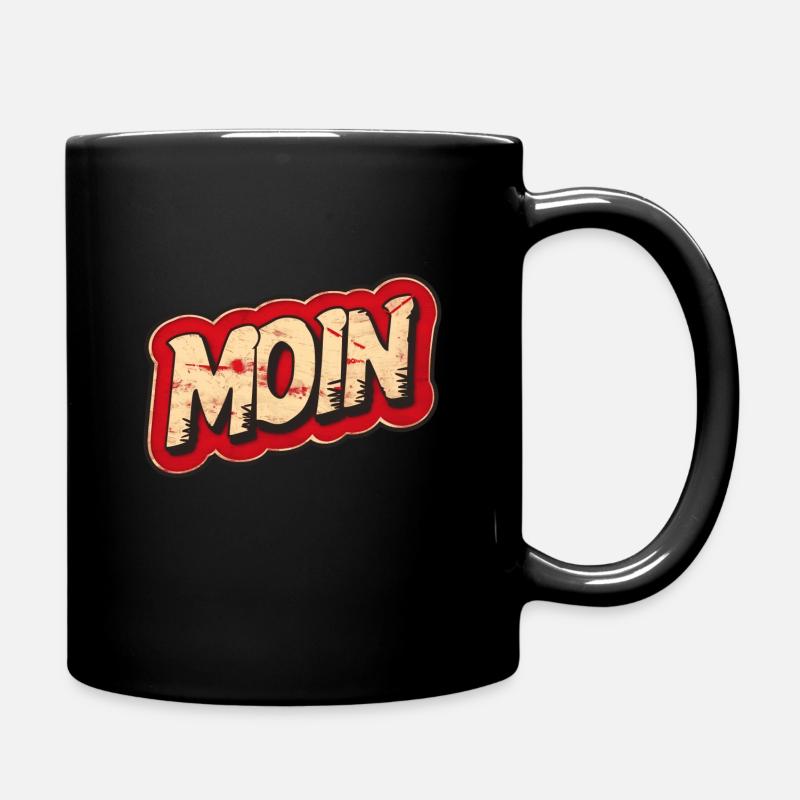 Moin Label - Guten Morgen - Tasse einfarbig - Schwarz