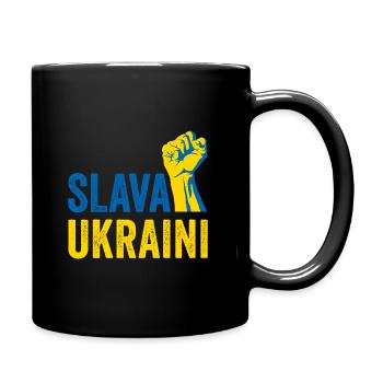 Slava Ukraini - Mug uni - noir - Droite