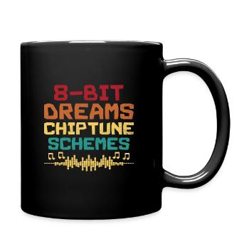 Chiptune Music Lover Groove zu den Bleeps und Bloo - Tasse einfarbig - Schwarz - Rechts