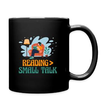 Lire des dictons pour les introvertis - Mug uni - noir - Droite