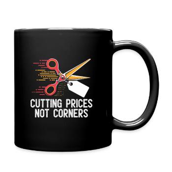 Preissenkung nicht Ecken Couponer Shopper Speichern - Tasse einfarbig - Schwarz - Rechts