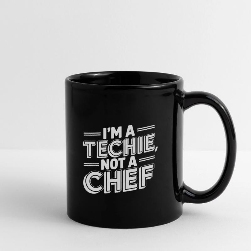 Techie Not a Chef Technician IT Programmer Full Colour Mug