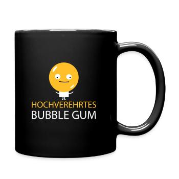 Kaugummi mit Publikum - Tasse einfarbig - Schwarz - Rechts