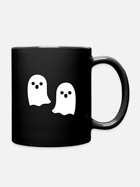Geister - Tasse einfarbig - Schwarz