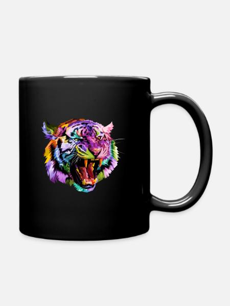 Tiger - Tasse einfarbig - Schwarz