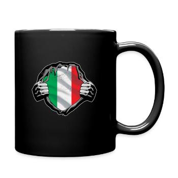 Italy Design for Italia Fans - Full Colour Mug - black - Right