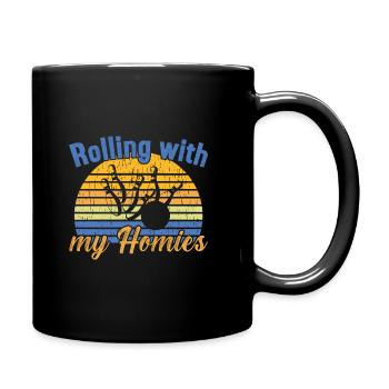 Rouler avec mes Homies / Bowling - Mug uni - noir - Droite