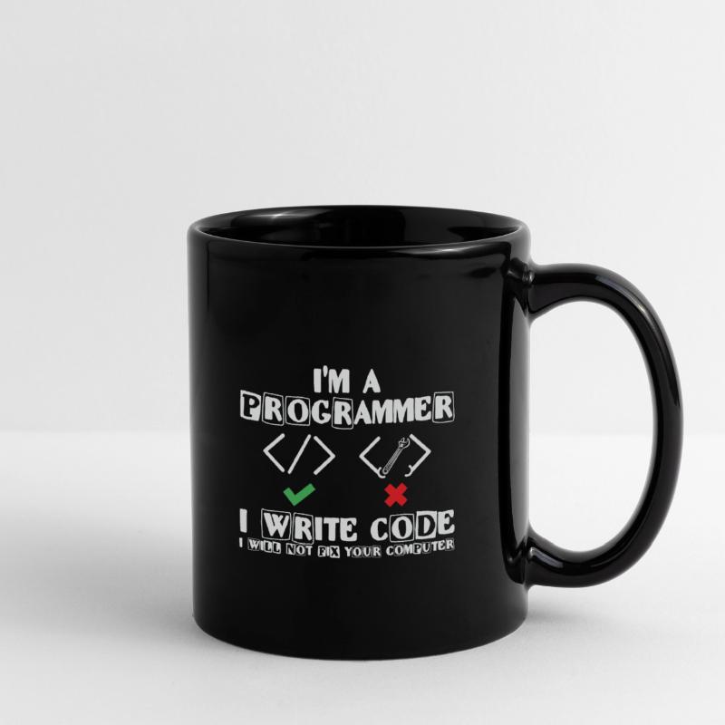 Je suis programmeur j’écris du code Lover Coding Mug uni
