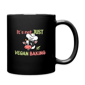 It´s not just vegan baking - Tasse einfarbig - Schwarz - Rechts