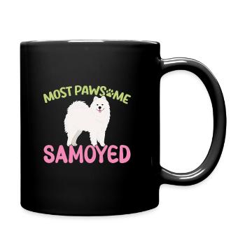 MostPAWSOME Samojeden - Tasse einfarbig - Schwarz - Rechts