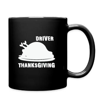 Driver Thanksgiving Turkey Dinner - Full Colour Mug - black - Right