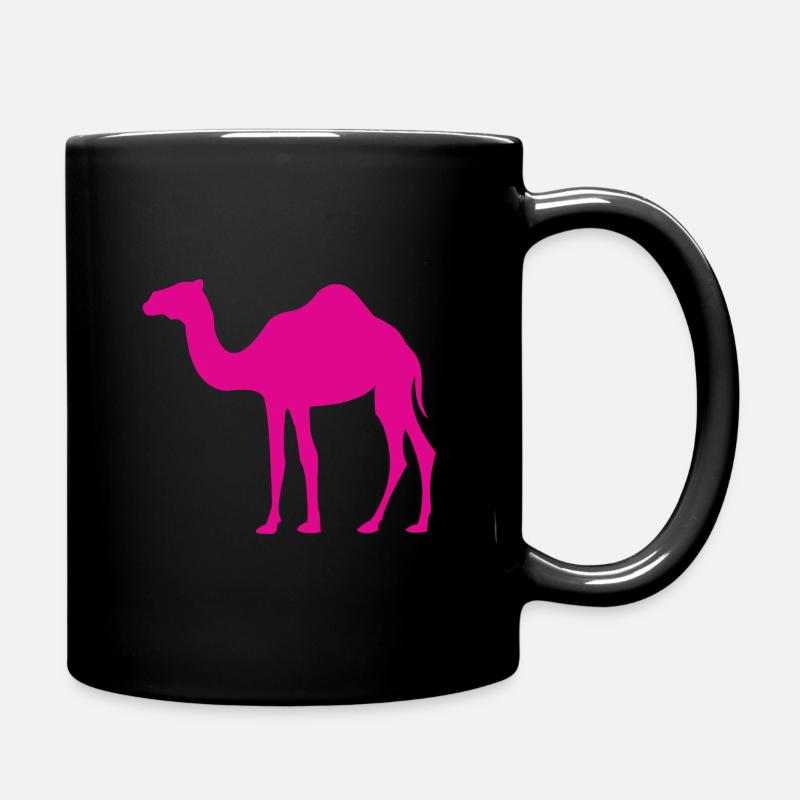 Chameau rose - Mug uni - noir