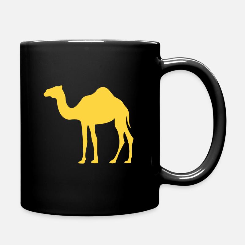 Gelbes Kamel - Tasse einfarbig - Schwarz