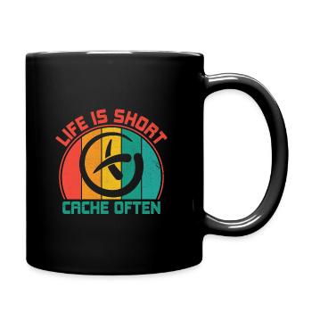 Geocaching Geocache Funny Geocacher Geocacher Sayi - Full Colour Mug - black - Right